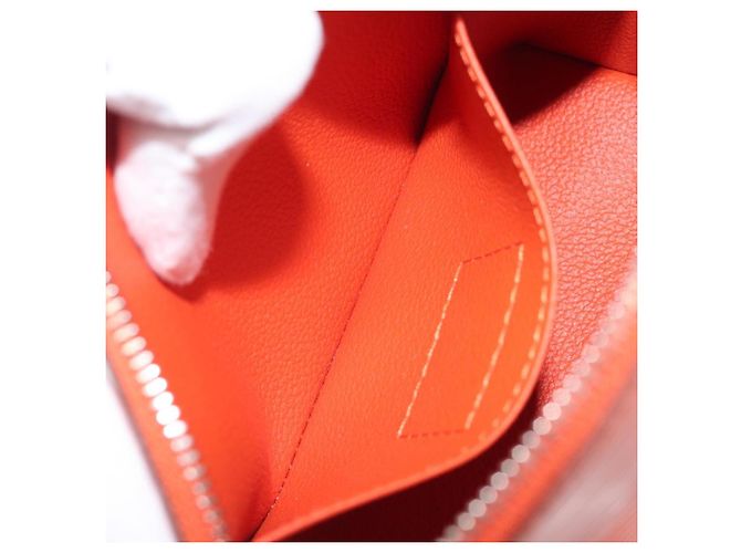 LOUIS VUITTON Epi Pochette Cosmetic PM Pouch Orange M40642 LV Auth 199373V Arancione - vista 11