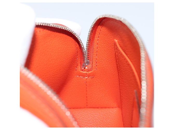 LOUIS VUITTON Epi Pochette Cosmetic PM Pouch Orange M40642 LV Auth 199373V Arancione - vista 18