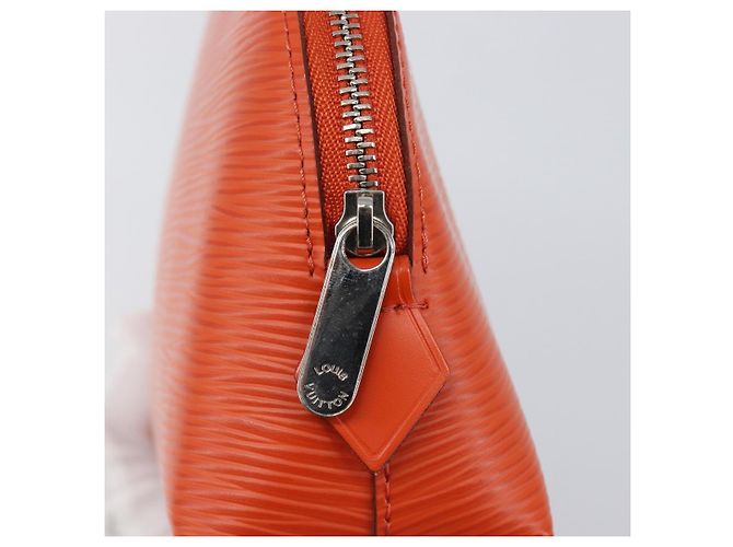LOUIS VUITTON Epi Pochette Cosmetic PM Pouch Orange M40642 LV Auth 199373V Arancione - vista 8