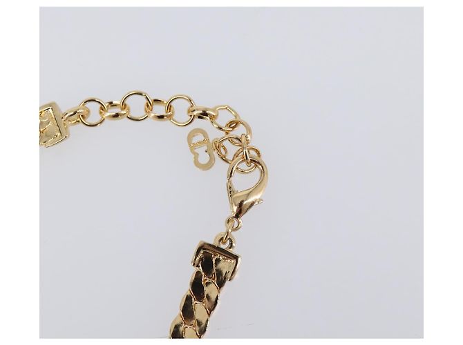 Collana Christian Dior Metallo Tono Oro Auth BA15466V - vista 18