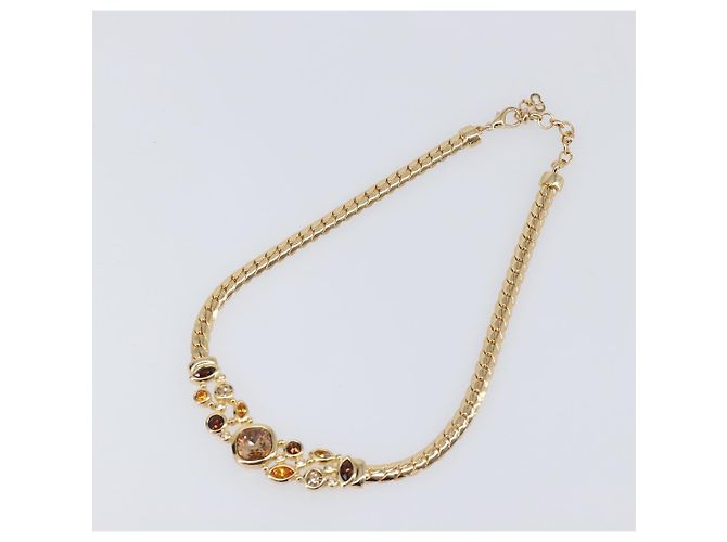 Collana Christian Dior Metallo Tono Oro Auth BA15466V - vista 2