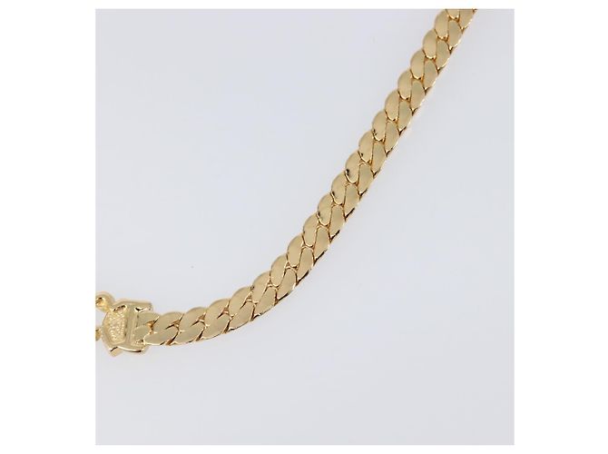 Collana Christian Dior Metallo Tono Oro Auth BA15466V - vista 21