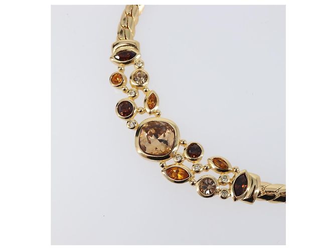 Collana Christian Dior Metallo Tono Oro Auth BA15466V - vista 3