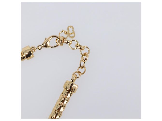 Collana Christian Dior Metallo Tono Oro Auth BA15466V - vista 7