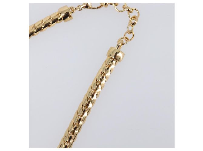 Collana Christian Dior Metallo Tono Oro Auth BA15466V - vista 8