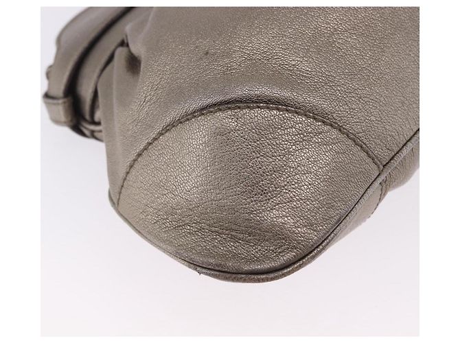 Borsa Salvatore Ferragamo Gancini in pelle Oro Argento Auth 200055A D'oro - vista 16