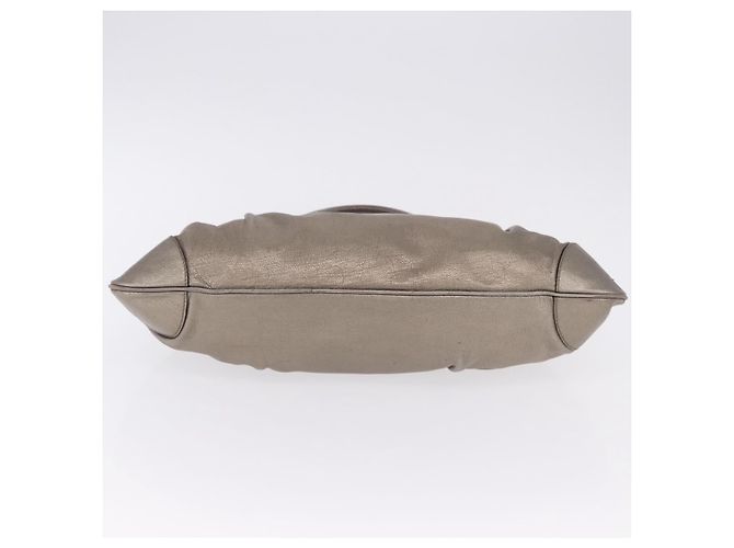 Borsa Salvatore Ferragamo Gancini in pelle Oro Argento Auth 200055A D'oro - vista 5
