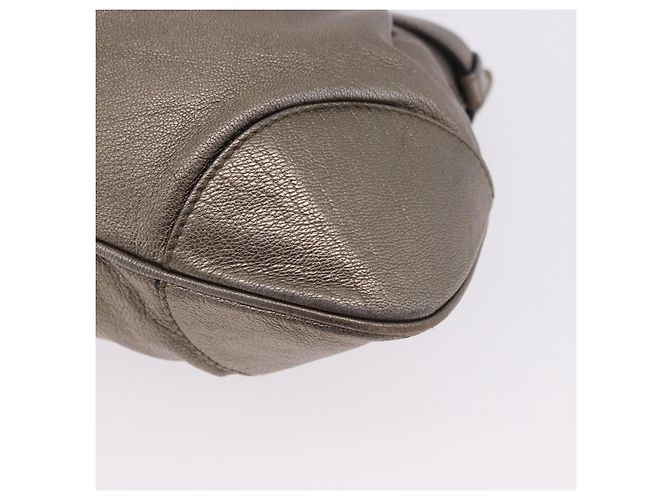Borsa Salvatore Ferragamo Gancini in pelle Oro Argento Auth 200055A D'oro - vista 9