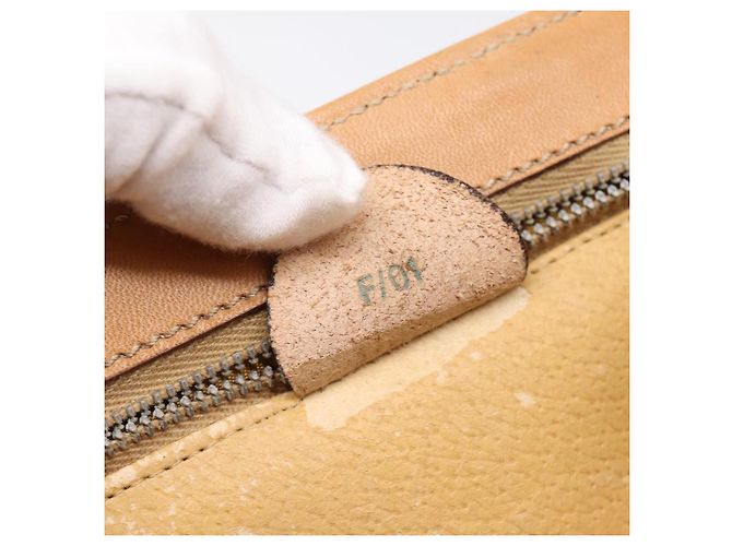 Céline CELINE Macadam Canvas Star Ball Vanity Pouch PVC Leder Braun Authentisch 201000 Golden - Ansicht 12