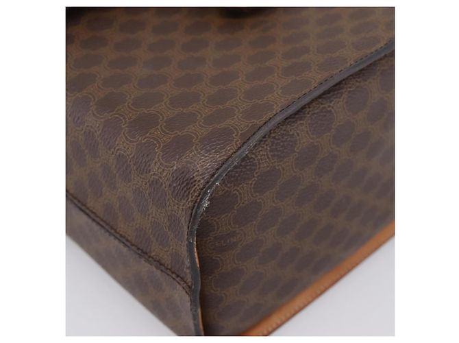 Céline CELINE Macadam Canvas Star Ball Vanity Pouch PVC Leder Braun Authentisch 201000 Golden - Ansicht 16