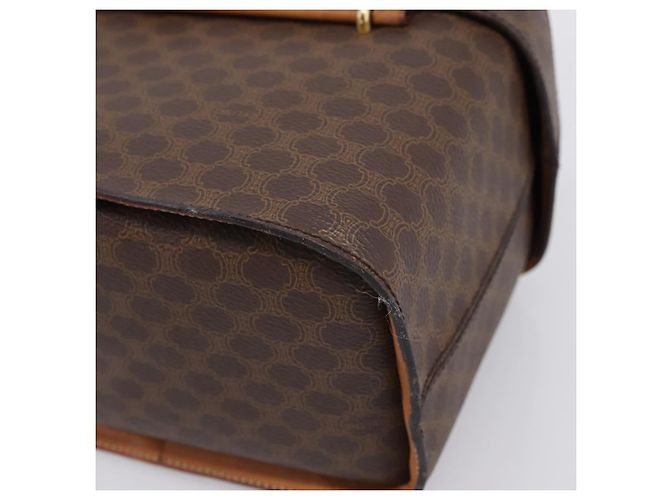 Céline CELINE Macadam Canvas Star Ball Vanity Pouch PVC Leder Braun Authentisch 201000 Golden - Ansicht 17