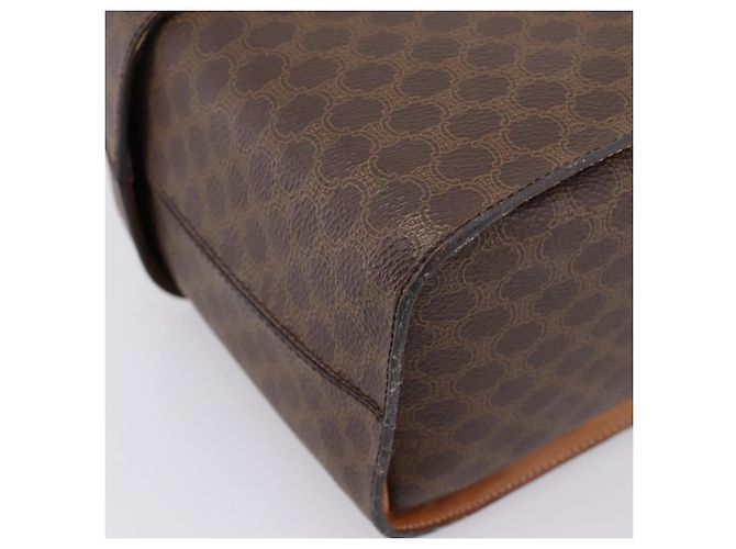 Céline CELINE Macadam Canvas Star Ball Vanity Pouch PVC Leder Braun Authentisch 201000 Golden - Ansicht 18