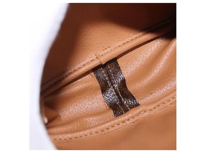 Céline Borsa a mano CELINE Macadam Canvas PVC Leather 2way Brown Gold Auth 196958 Marrone D'oro - vista 11