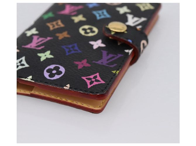 LOUIS VUITTON Multicolor Agenda mini Day Planner Cover Black M95652 Auth bs37004M Nero - vista 7