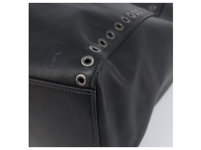 Borsa Tote PRADA in pelle nera argento Auth 199907 Nero - vista 15