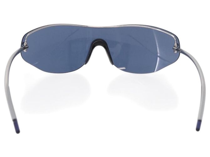 Gafas de sol LOUIS VUITTON LV Cup 2000 Metal Blue Silver LV Auth BA15455V Plata Azul - vista 2