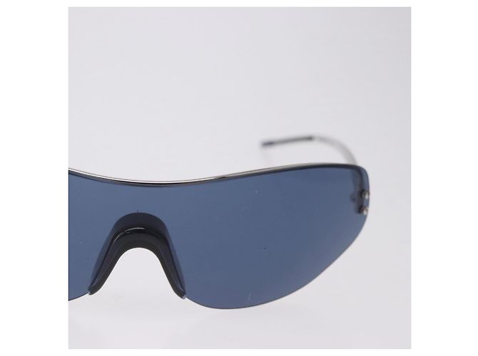Gafas de sol LOUIS VUITTON LV Cup 2000 Metal Blue Silver LV Auth BA15455V Plata Azul - vista 4