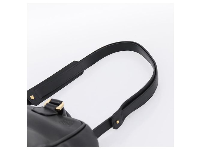 LOEWE Amazona 75 Handtasche Leder 2way Schwarz Gold Auth 202305V Golden - Ansicht 15
