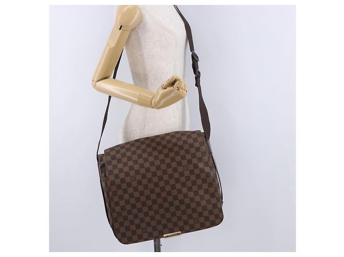 LOUIS VUITTON Damier Ebene Bastille Shoulder Bag N45258 LV Auth BA15323 - vista 26