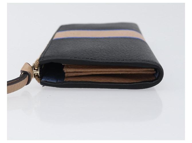 Portafoglio lungo GUCCI in pelle nero e oro 368232 Auth 199849A D'oro - vista 4