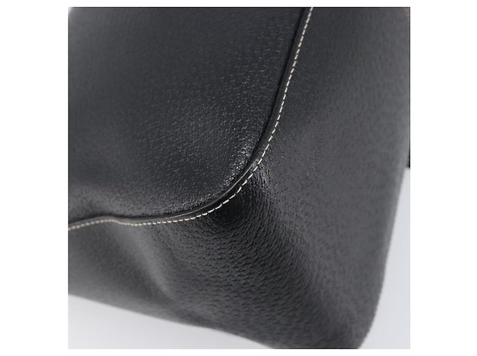 Borsa a tracolla FENDI Mamma Baguette in pelle nera e oro Auth yk20713M - vista 18