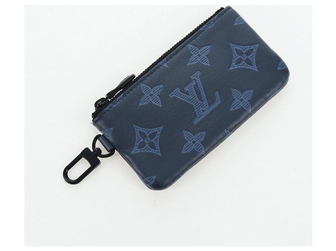 Borsa LOUIS VUITTON Monogram Shadow Danube PM Nera M43681 LV Auth 197487V Blu navy - vista 23
