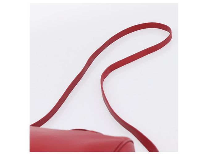 Borsa a mano SAINT LAURENT Baby Duffel in pelle 2way rossa oro Auth 199452V Rosso D'oro - vista 15