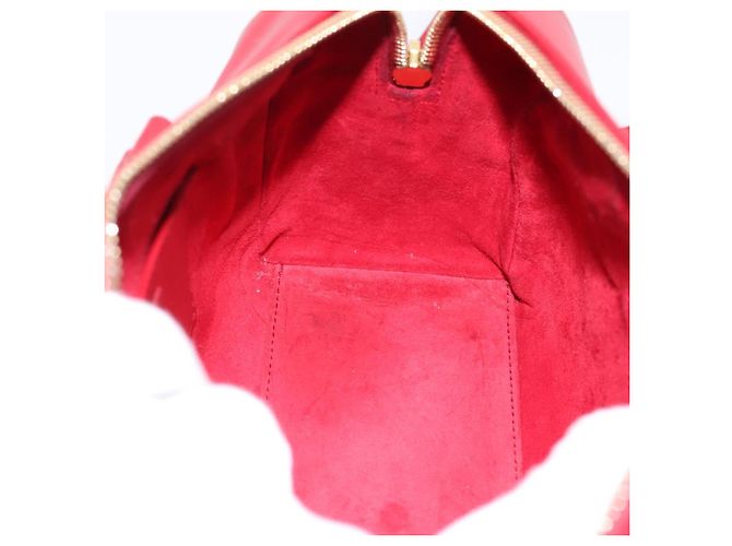 Borsa a mano SAINT LAURENT Baby Duffel in pelle 2way rossa oro Auth 199452V Rosso D'oro - vista 21