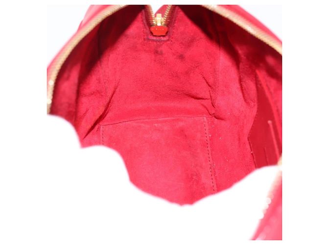 Borsa a mano SAINT LAURENT Baby Duffel in pelle 2way rossa oro Auth 199452V Rosso D'oro - vista 22