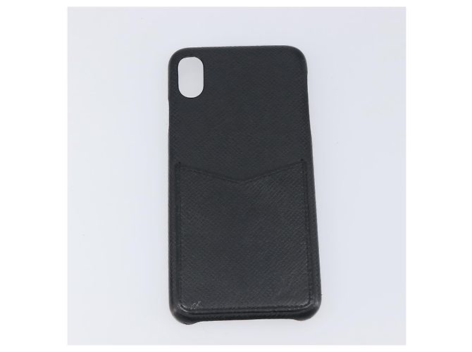 LOUIS VUITTON Epi For iPhone Xs Max Cell Phone Case 4 Set Blue Black Auth 198576 Nero Monogramma - vista 2