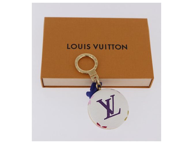 LOUIS VUITTON Monogram Multicolor Astropill Charm White M51911 LV Auth 202032V Bianco - vista 12