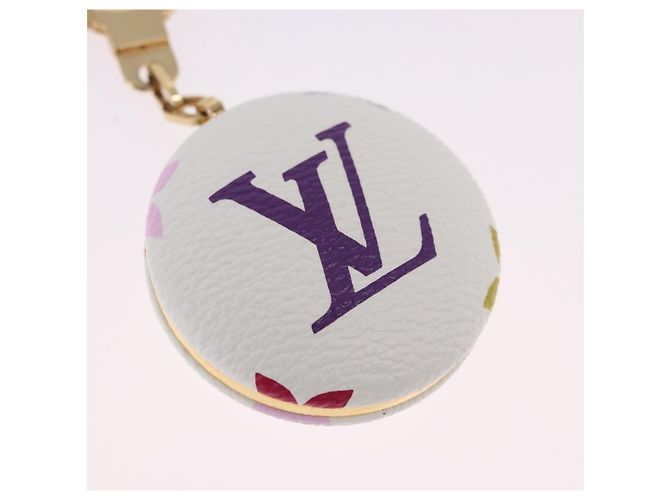 LOUIS VUITTON Monogram Multicolor Astropill Charm White M51911 LV Auth 202032V Bianco - vista 3