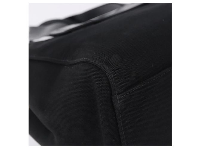 Borsa a mano Miu Miu Canvas Black Gold Tone Auth 202181A Nero - vista 15