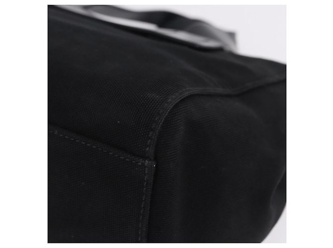 Borsa a mano Miu Miu Canvas Black Gold Tone Auth 202181A Nero - vista 16