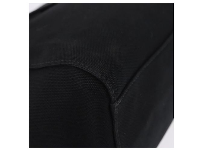 Borsa a mano Miu Miu Canvas Black Gold Tone Auth 202181A Nero - vista 9
