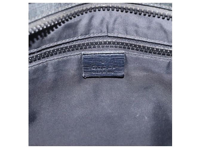Borsa a tracolla GUCCI GG Supreme PVC Nero Argento 162904 Auth 202229A - vista 18