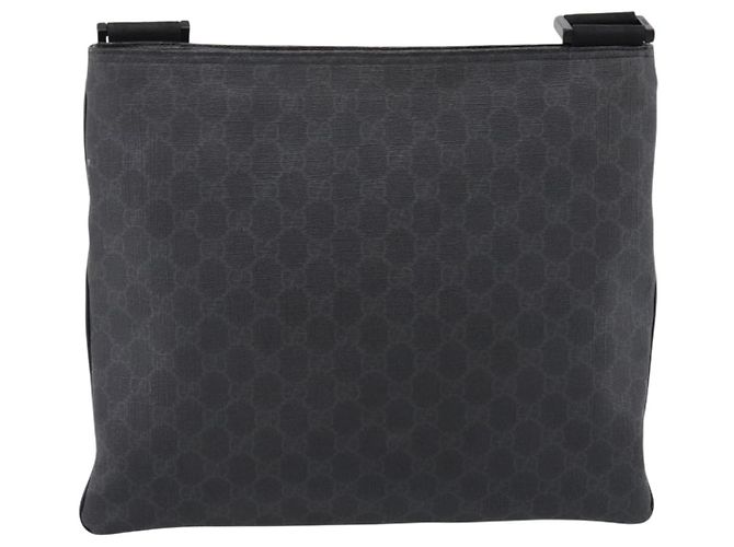 Borsa a tracolla GUCCI GG Supreme PVC Nero Argento 162904 Auth 202229A - vista 2