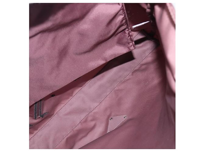 Borsa Tote PRADA Nylon Rossa Argento Auth hk4020 Rosso - vista 10