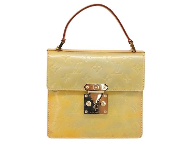 LOUIS VUITTON Monogram Vernis Spring Street Hand Bag Gris M91029 LV Auth 200816 Grigio - vista 13