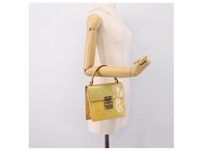 LOUIS VUITTON Monogram Vernis Spring Street Hand Bag Gris M91029 LV Auth 200816 Grigio - vista 21