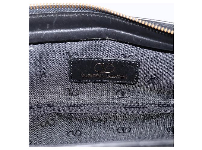 Borsa VALENTINO in pelle nera e oro autentica bs36997 Nero D'oro - vista 11