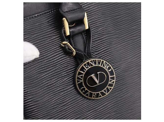 Borsa VALENTINO in pelle nera e oro autentica bs36997 Nero D'oro - vista 17