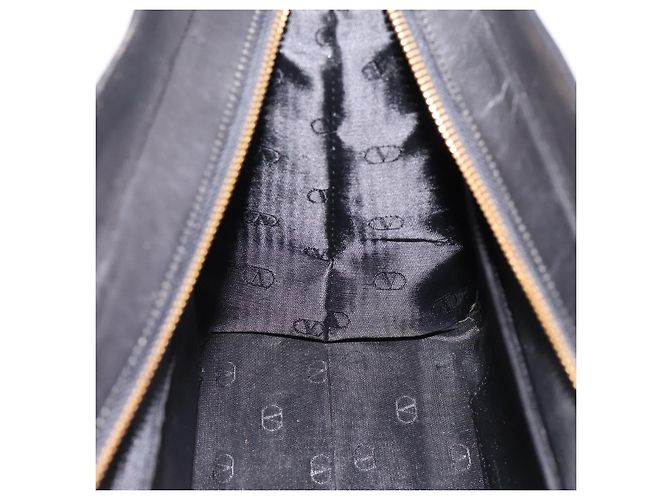 Borsa VALENTINO in pelle nera e oro autentica bs36997 Nero D'oro - vista 18