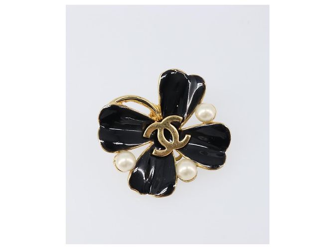 Orecchini CHANEL metallo Gold Tone CC Auth 199960V - vista 2