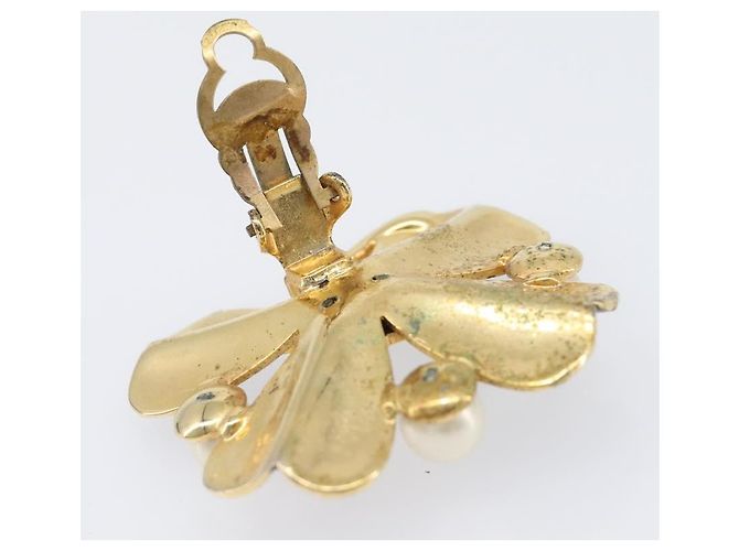 Orecchini CHANEL metallo Gold Tone CC Auth 199960V - vista 4