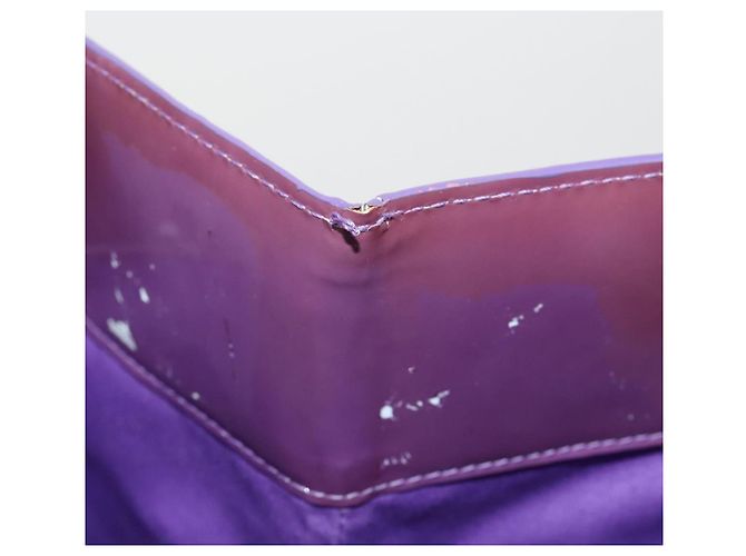 Saco Tote LOUIS VUITTON Monogram Vernis Reade GM Purple M91085 LV Auth BA14860 Roxo - vista 11