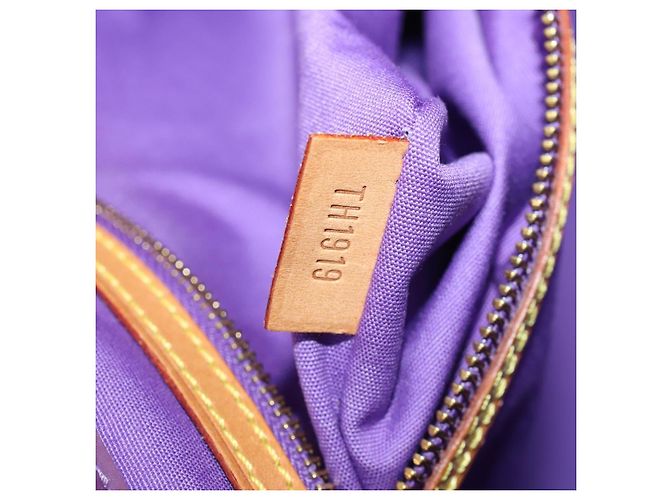 Saco Tote LOUIS VUITTON Monogram Vernis Reade GM Purple M91085 LV Auth BA14860 Roxo - vista 12