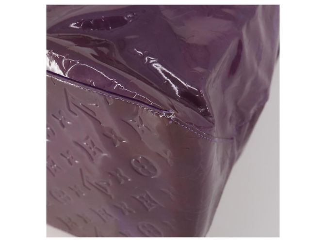 Saco Tote LOUIS VUITTON Monogram Vernis Reade GM Purple M91085 LV Auth BA14860 Roxo - vista 15