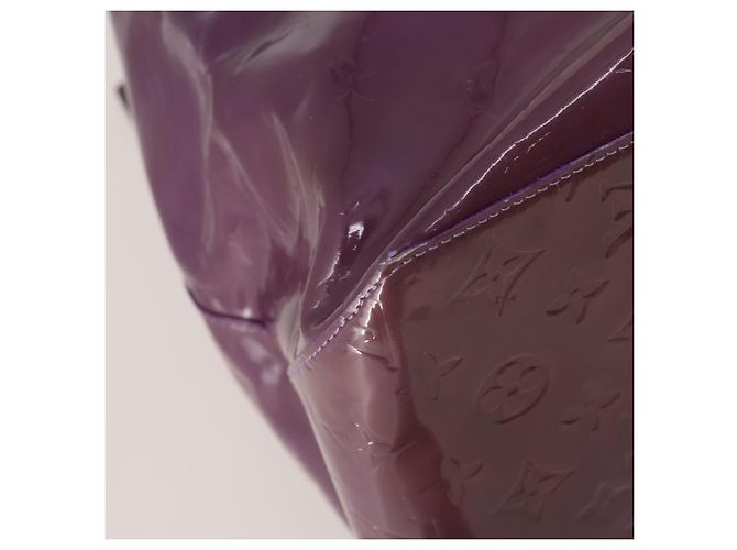 Saco Tote LOUIS VUITTON Monogram Vernis Reade GM Purple M91085 LV Auth BA14860 Roxo - vista 16