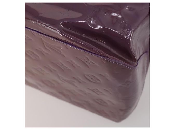 Saco Tote LOUIS VUITTON Monogram Vernis Reade GM Purple M91085 LV Auth BA14860 Roxo - vista 17